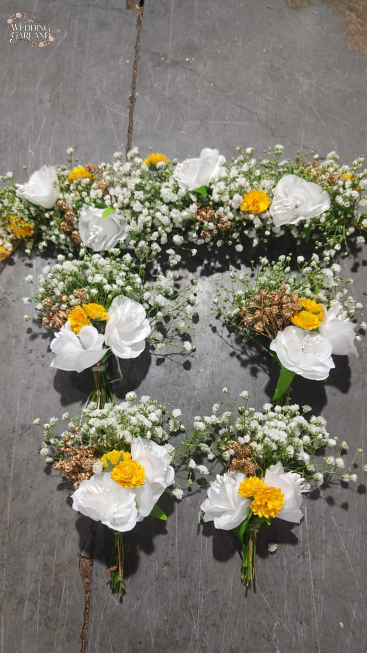 Best flower and floral jada with 5 bunches