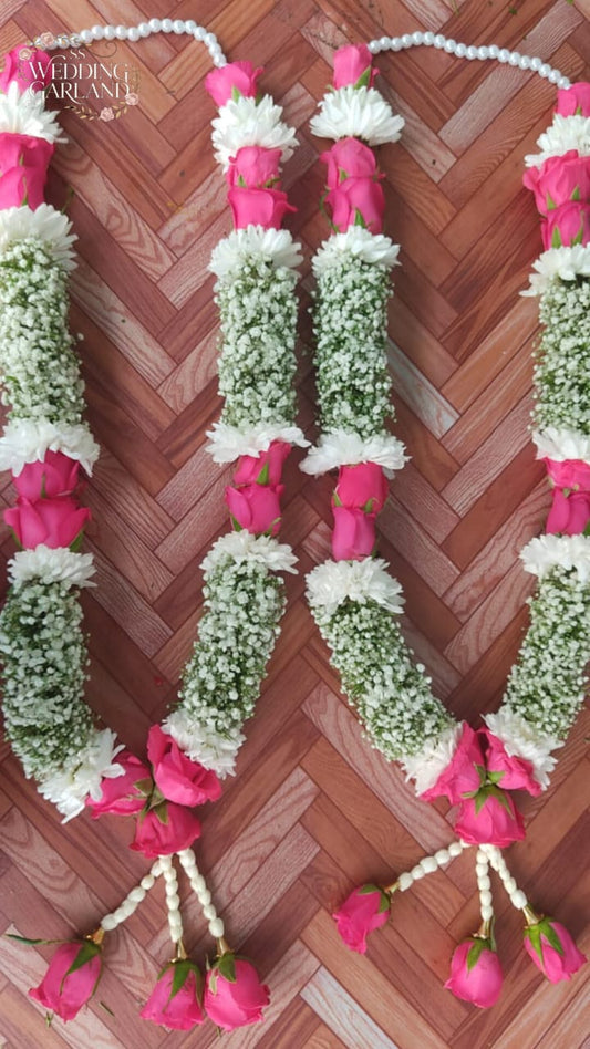 Gypsy and pink roses garlands